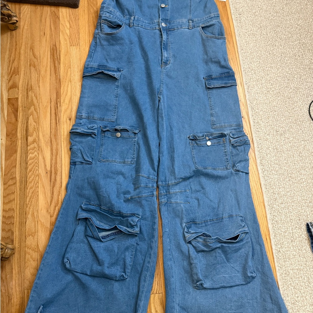 Blue Jean Jumpsuit plus size 3X